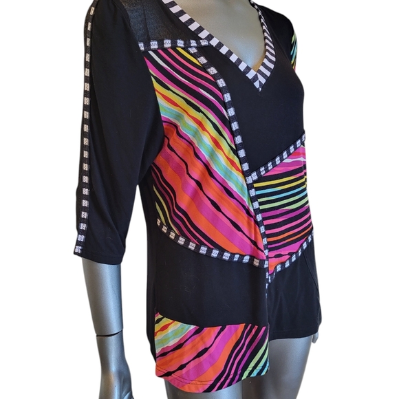 Lior Paris Colorful Top - Size Large - Picture 2 of 6